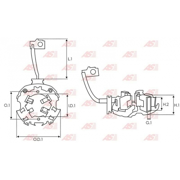 Brush holder  - SBH1016 (DELCO)