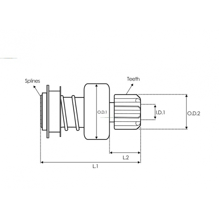 Starter drives / 182983 (VALEO)