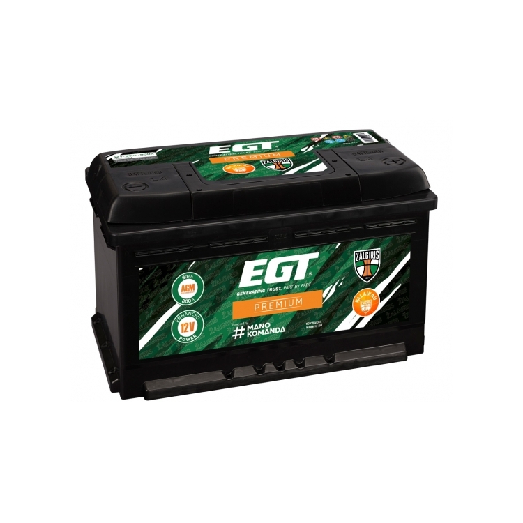 Car battery EGT AGM PREMIUM 80AH 800A