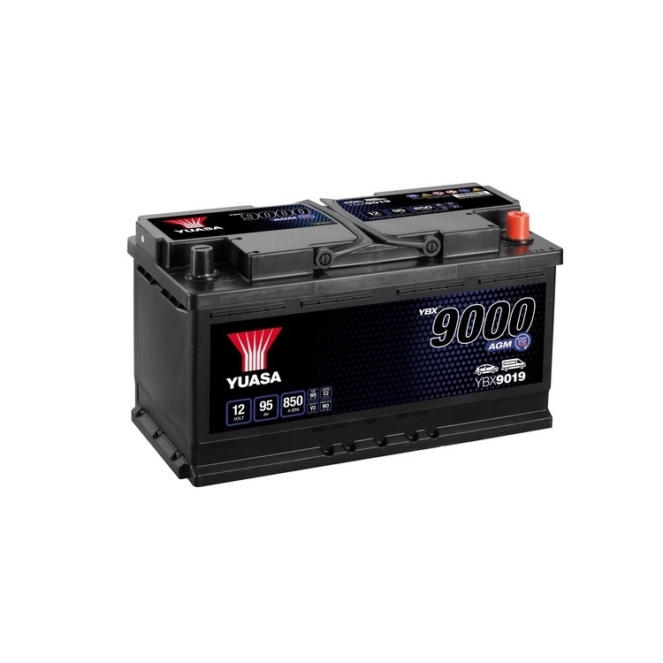 Car battery YUASA YBX9019 12V 95Ah 850A AGM Start Stop Plus