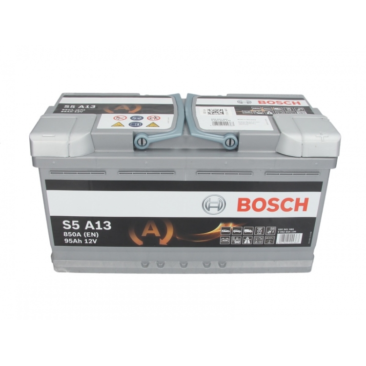 Batterie voiture Bosch Start&Stop AGM S6-013 - 95Ah / 850A - 12V - Feu Vert